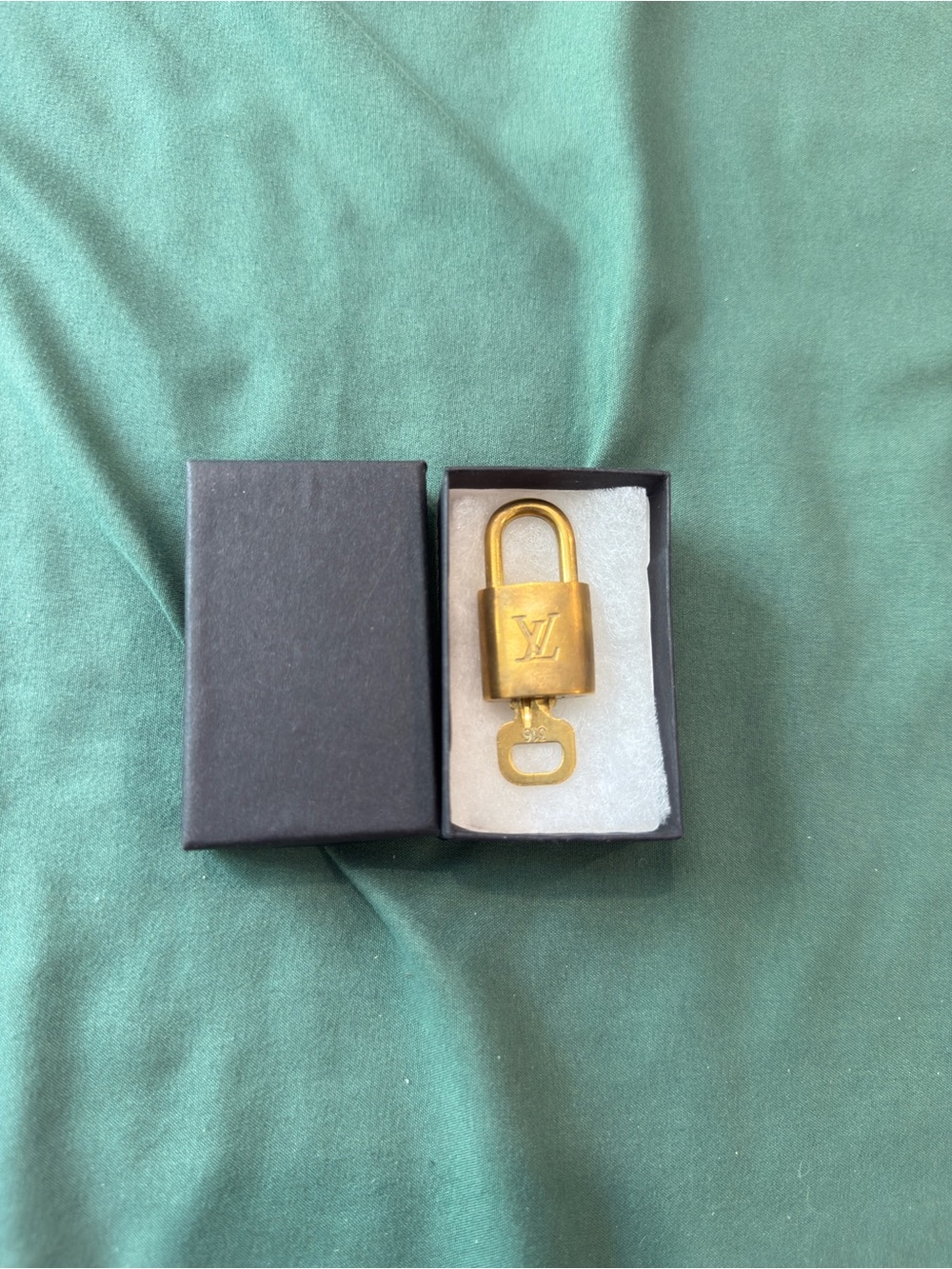 Louis Vuitton Gold Padlock and Key #316 in Box